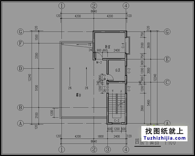 90平方米农村三层半房屋设计图纸和效果图,9米x12米