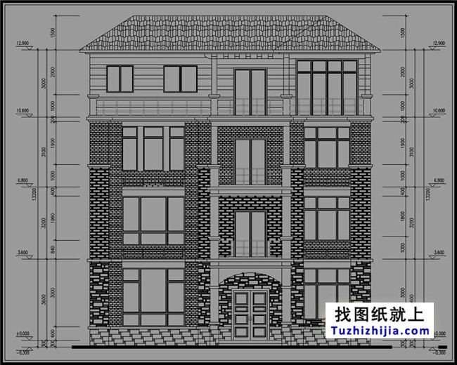 120平方米新图纸四层别墅v图纸农村10X12米5花园私家图片6别墅图片