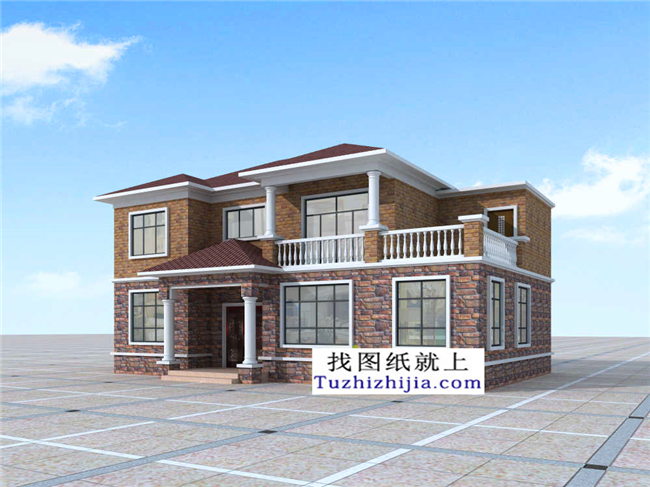120平方米浙江新农村二层自建房屋设计图纸大全,14x9米