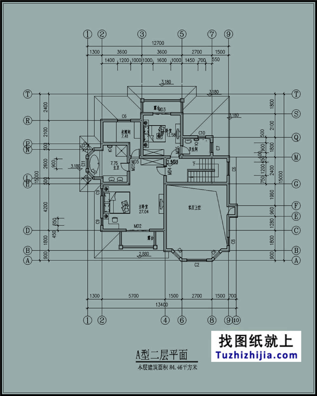 155平方米二层自建房设计图纸及效果图14x17米