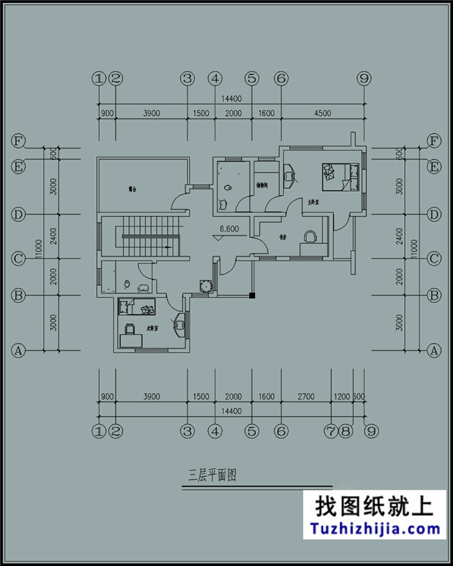 110平方米农村三层自建房设计图纸带外观图14x10米