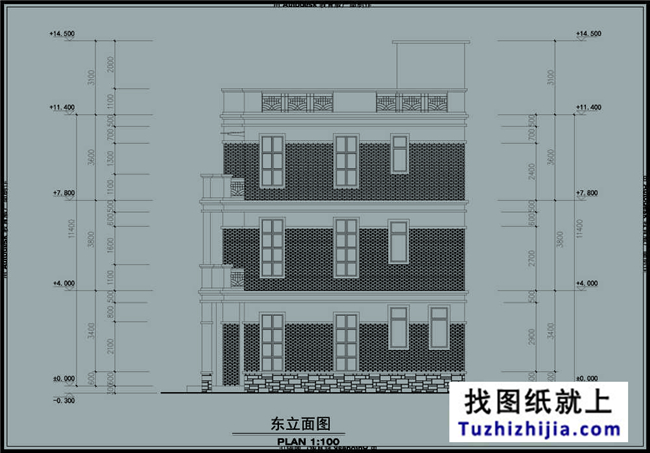 建筑层数:三层 占地尺寸:面宽11.6米x进深11.1米 占地面积:113.7平方 造价预算:22万 建筑总面积/总层高:312平米(不含入户平台、阳台、露台)/总高11.5米,屋檐口高9.7米 施工图:(建施图、结施图、水施图、电施图)共41张,效果图1张。 结构图:结构设计总说明、柱平面布置图、基础柱平面整体配筋图、基础梁平面整体配筋图、二层梁平面整体配筋图、三层梁平面整体配筋图、四层梁平面整体配筋图、二层板平面整体配筋图、三层板平面整体配筋图、四层板平面整体配筋图 建筑图:建筑设计说明、一层平面布置