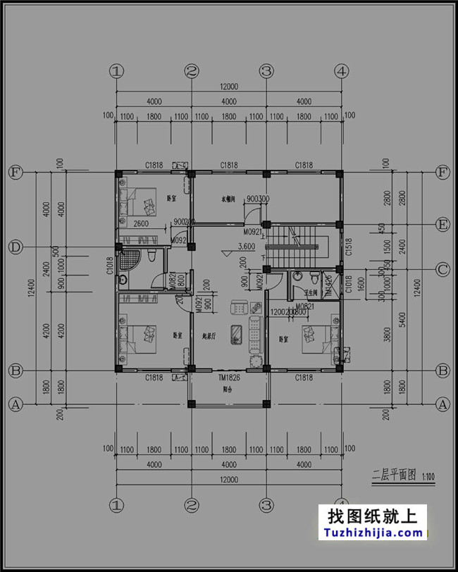 三层新农村140平方米房屋纸,施工图及效果图