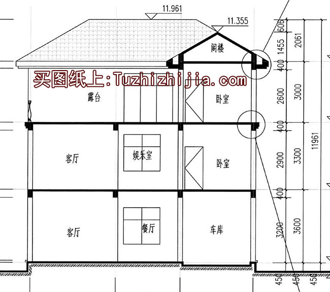 130平左右三层楼房设计图,新农村住宅自建推荐