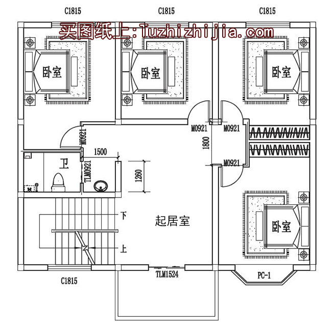 12x10三层别墅设计图,天沟自建房推荐农村_三别墅户型作法落水及图片