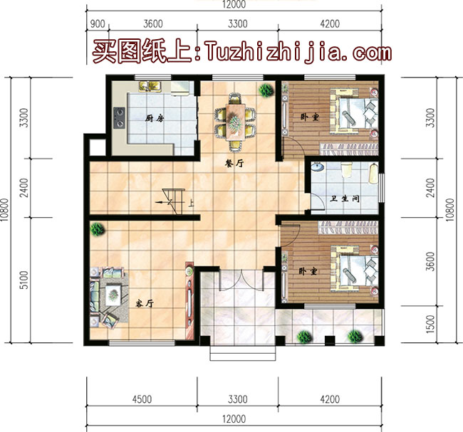 130平新农村二层住宅设计图，外观精致、漂亮
