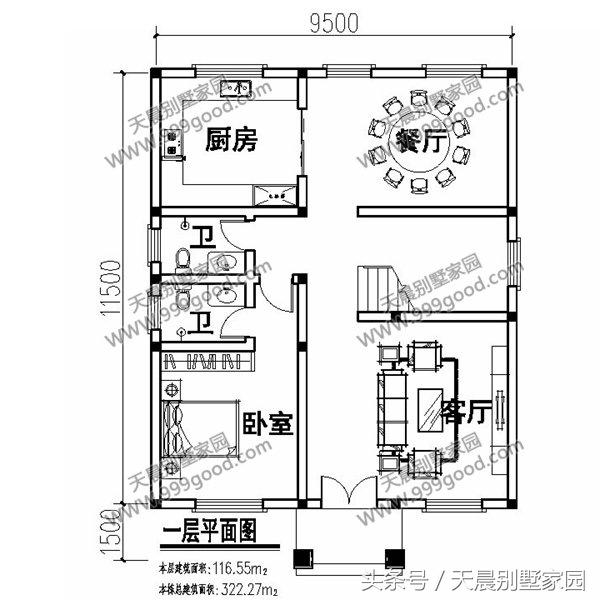 6款10米面宽别墅设计图,颜值和实用性兼顾