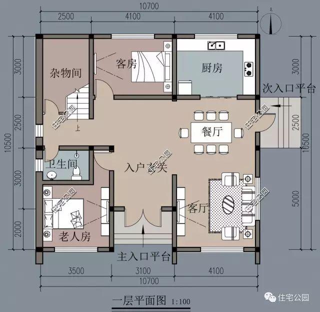 宅基地面宽10米,别墅设计方案怎么做好呢?