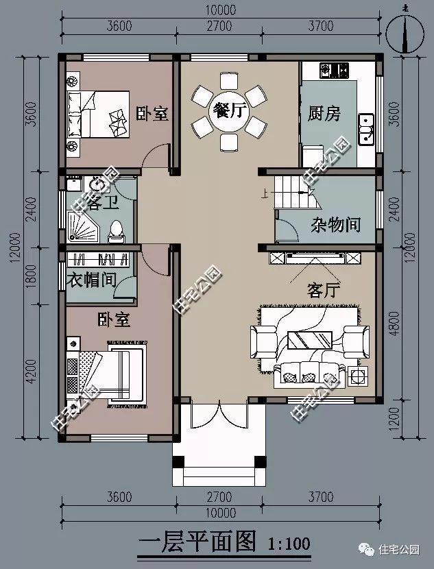 宅基地面宽10米,别墅设计方案怎么做好呢?