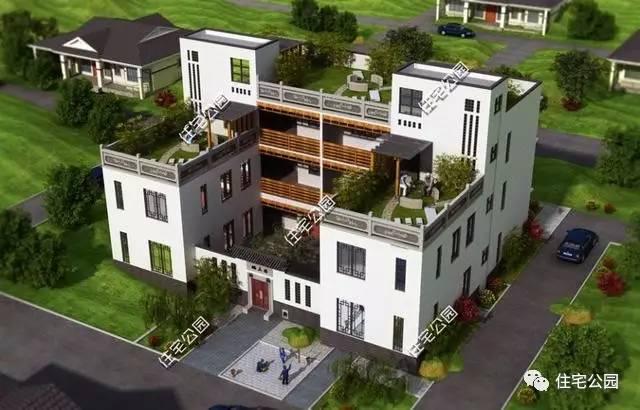 新中式建房图纸,新中式自建房_大山谷图库