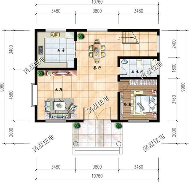 9x10米农村小户型别墅设计图,农村人的最爱.
