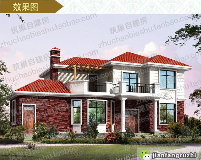 三款造价30万的农村三层田园欧式别墅设计图,享受田园