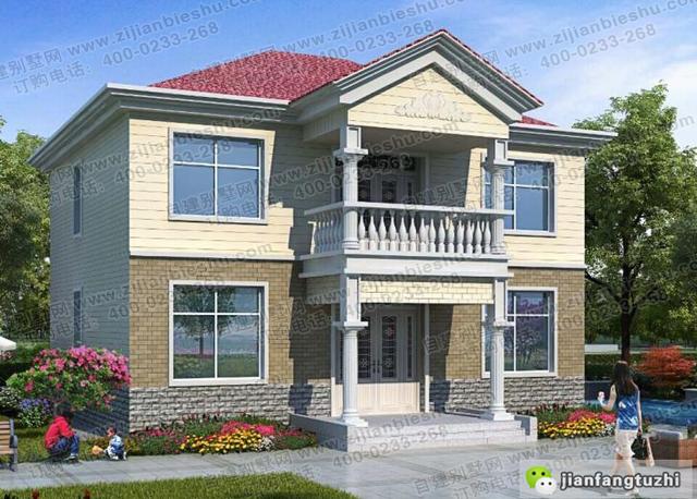 农村二层自建房,造价25万120平米,经典户型完美设计!