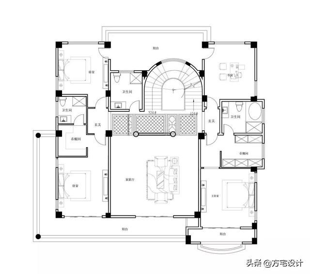 占地270平的五层豪华别墅设计图,带效果图和施工图.