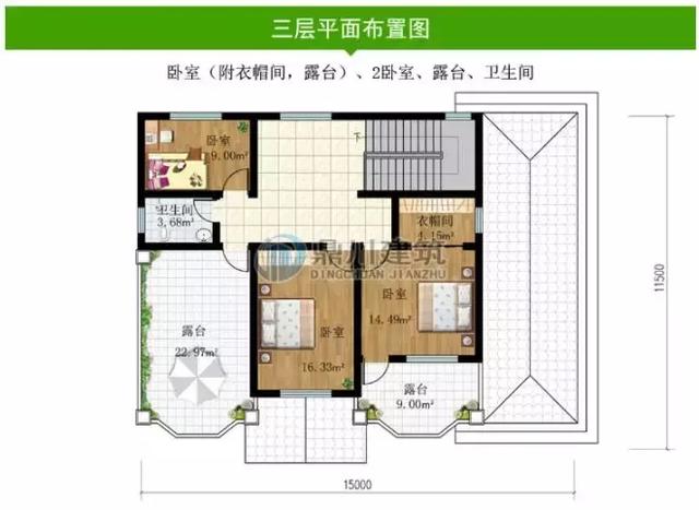 8套农村别墅图纸开间15米都好气派一辈子建一栋足矣