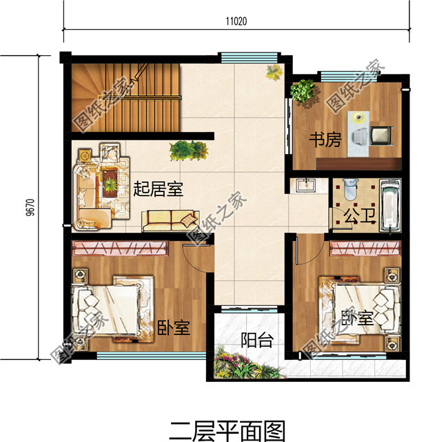 现代别墅设计图纸带效果图，100平方小户型三层别墅设计方案精选
