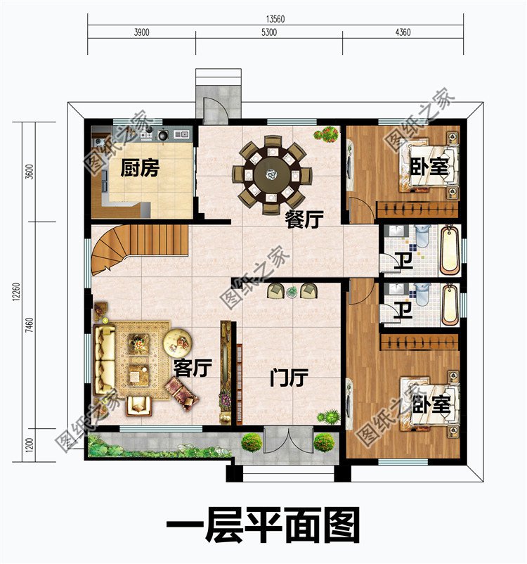 14x12米三层新中式别墅