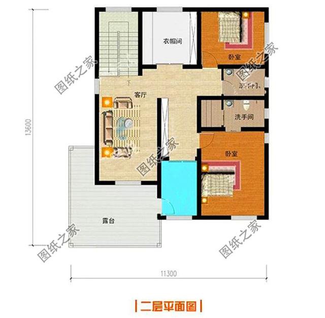 占地110平方建房设计图,外观布局都不错,这样的别墅不