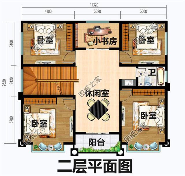 农村二层半小户型别墅设计图村里建一栋邻居看了都羡慕