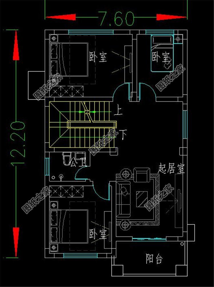 第二款:25万左右农村三层楼房新款设计图以及户型图,带车库设计