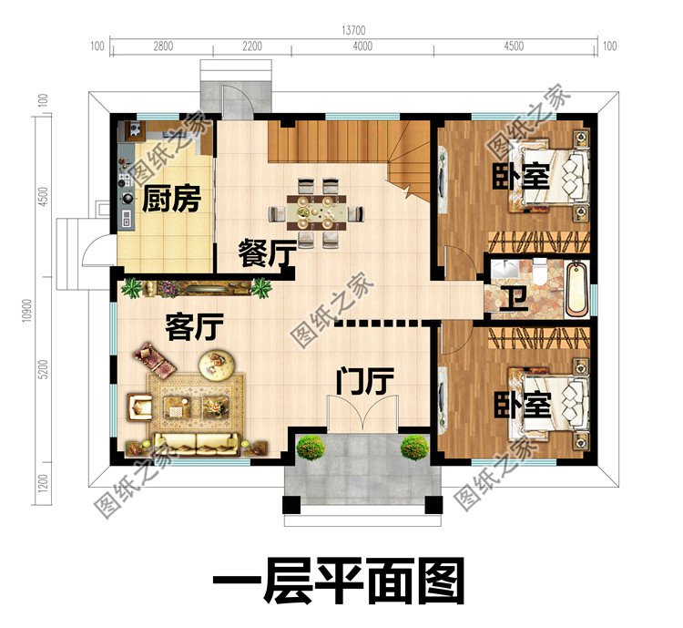 三层豪华新中式别墅设计图