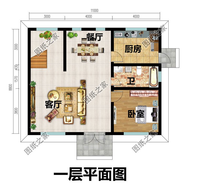 11x9三层别墅房屋设计图