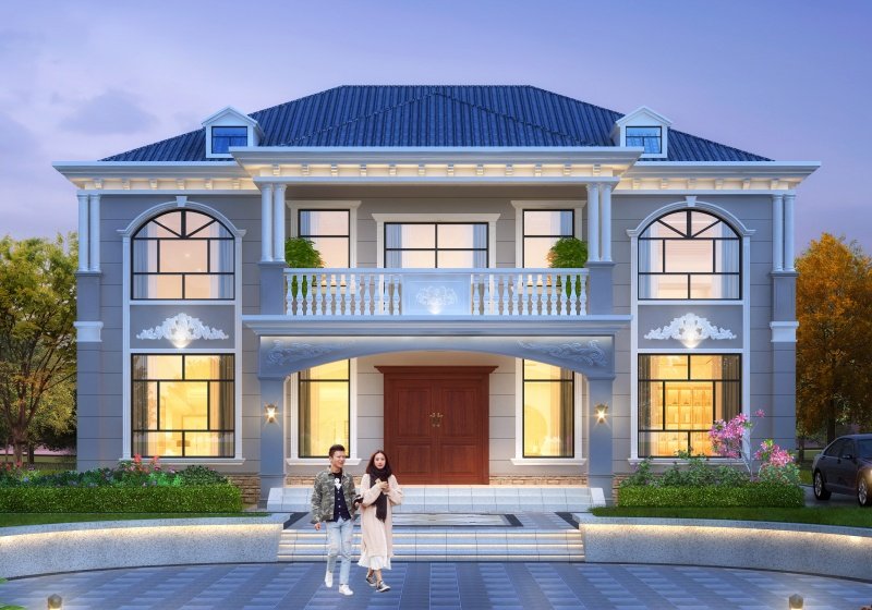 被包工头夸爆的二层别墅户型！建好未来几年必火