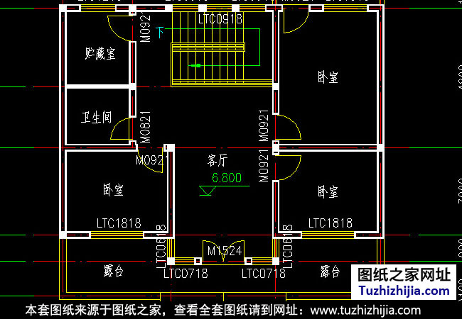 120平方米新農村房屋設計圖紙,含效果圖,3層住宅設計方案