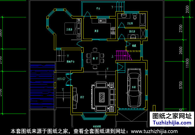 120平方别墅设计图纸