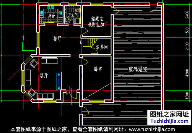 新農村二層房屋設計圖紙(全套建築施工圖紙 外觀效果圖)