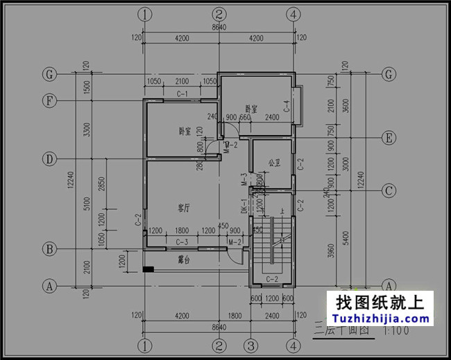 90平方米農村三層半房屋設計圖紙和效果圖,9米x12米