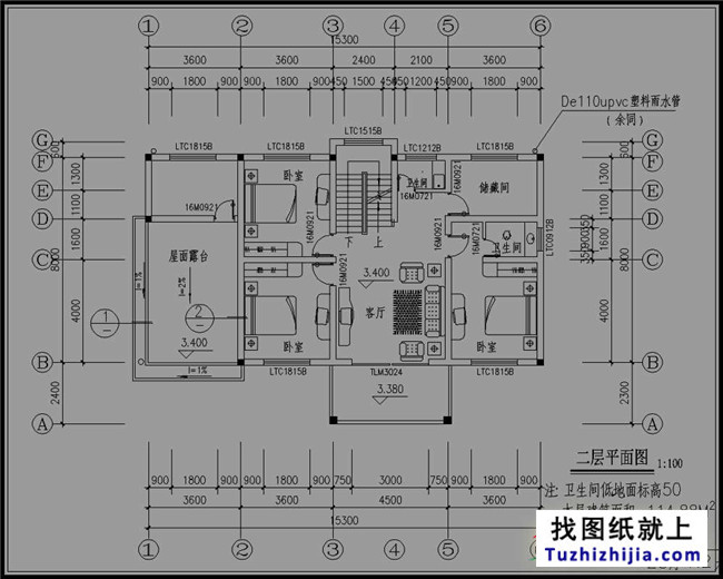 140平方米三层半新农村房屋设计图,带车库