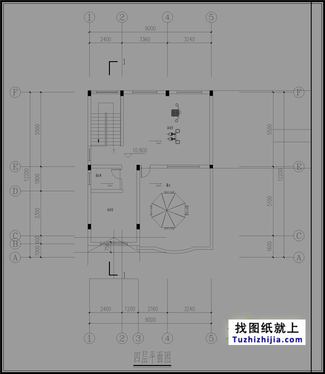 四層簡單新農村房屋設計圖紙,造價低,適合農村自建