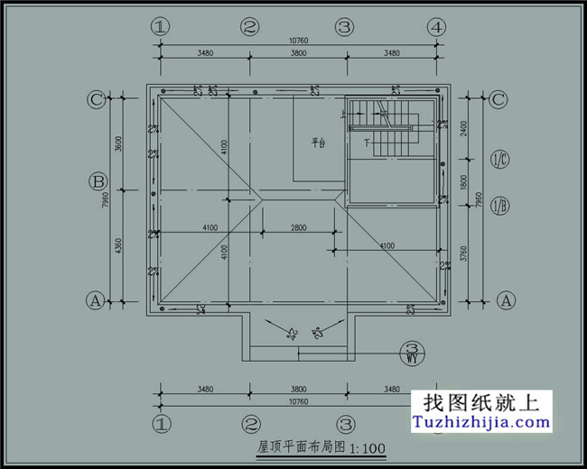 90平方米農村二層房屋設計圖紙施工圖效果圖