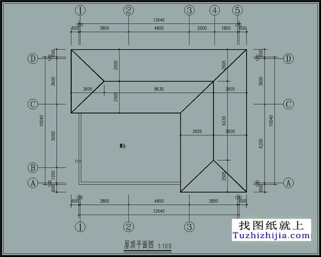 125平方米新农村二层房屋施工设计cad图纸加效果图13x10米