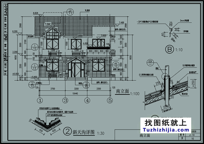 10x9米_二層別墅設計圖_圖紙之家