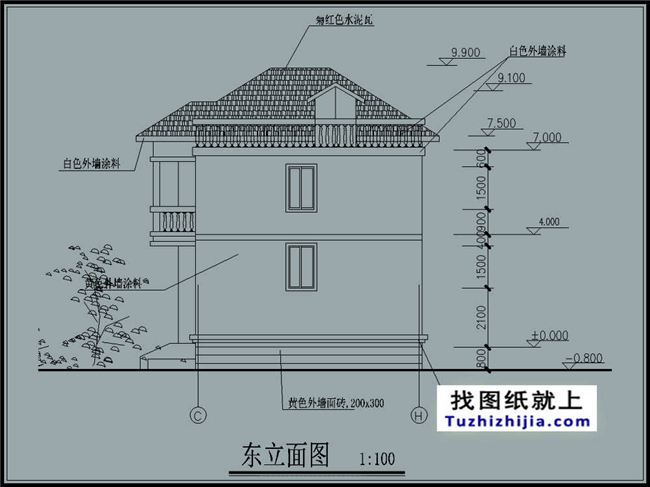 110平方米農村二層小戶型房屋設計圖紙,11x10米