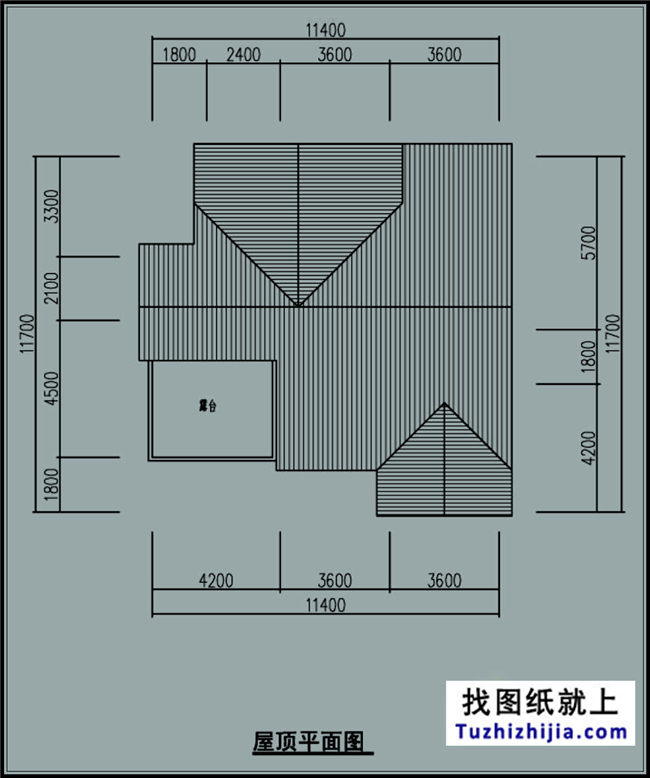 130平方米二層帶閣樓新農村自建房設計圖紙11x11米