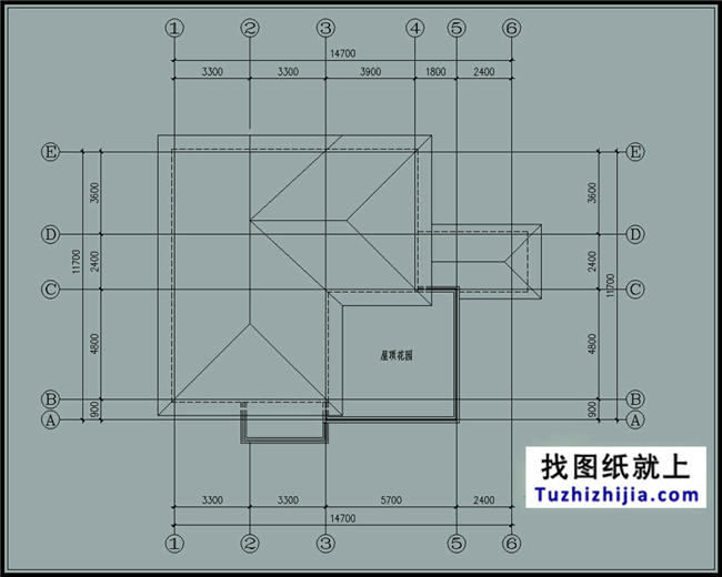 設計圖紙需要安裝天正建築cad插件才可以正常瀏覽)效果圖,一層平面圖