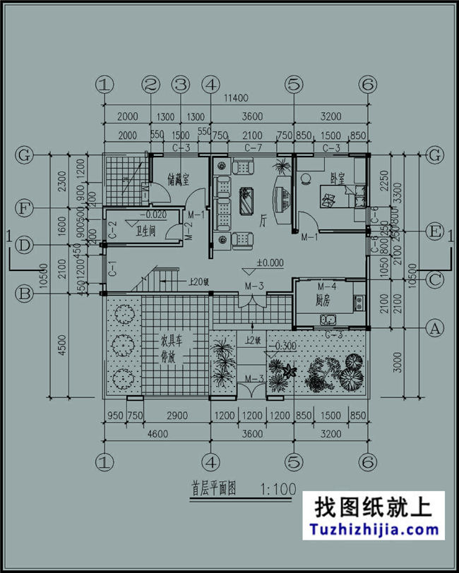 110平方米新農村實用現代的二層建築設計圖紙帶外觀圖11x10米