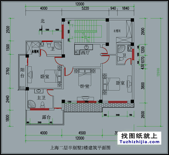 二層別墅設計圖圖紙目錄:地下室建築平面圖,一樓建築平面圖,2樓建築