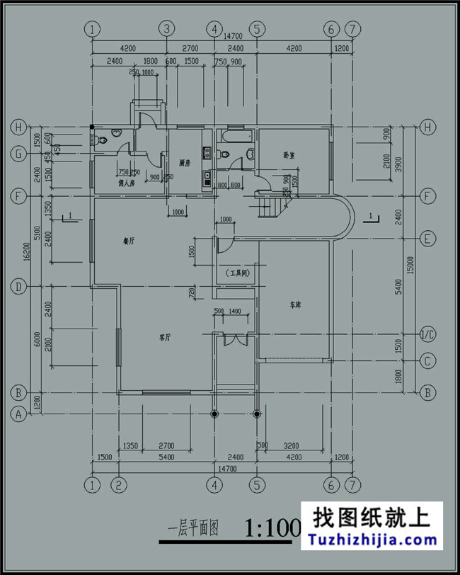 240平方米新農村兩層樓房施工設計圖紙帶外觀圖15x16米