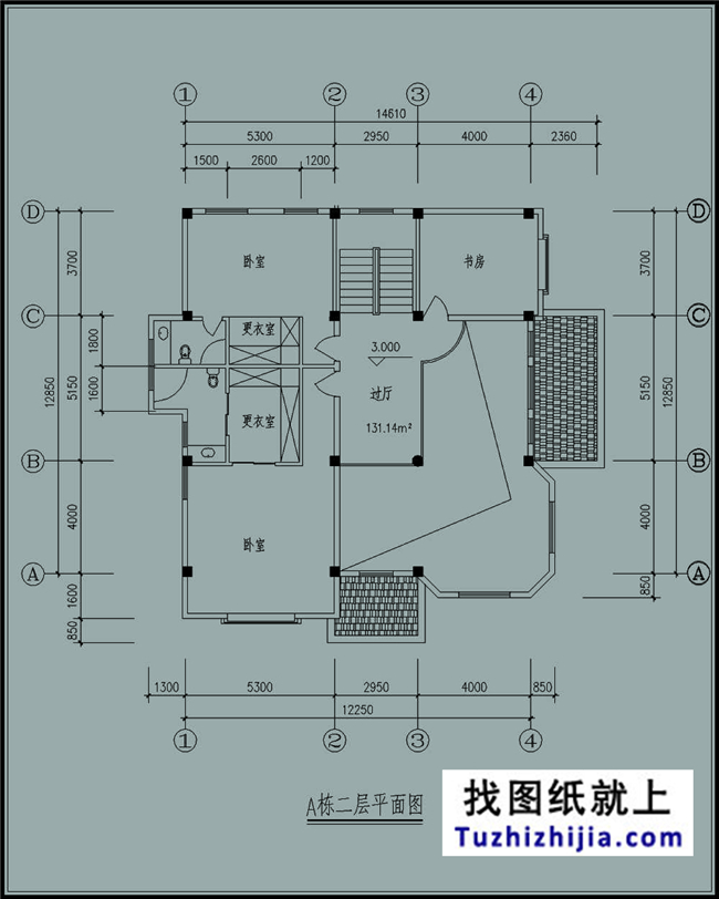  145平方米三层建筑施工设计图纸及效果图,12X13米