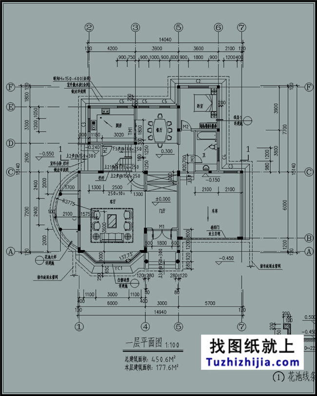 200平方米三层豪华清新农村别墅设计图纸大全,15X15米