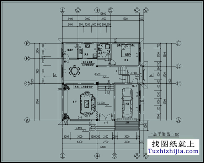 150平方米三层新农村自建别墅设计图纸,13x12米