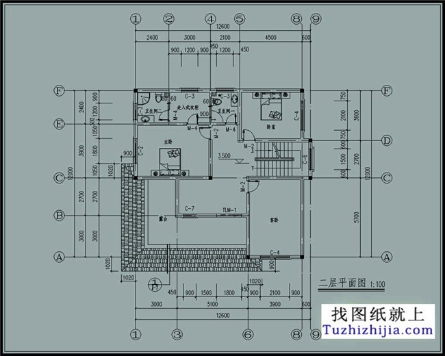 150平方米三层新农村自建别墅设计图纸,13x12米