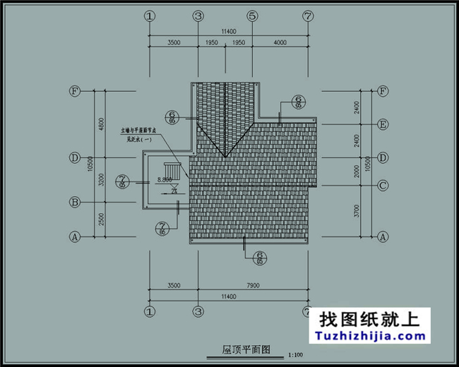 120平方米農村漂亮三層別墅施工設計建築圖紙12x11米