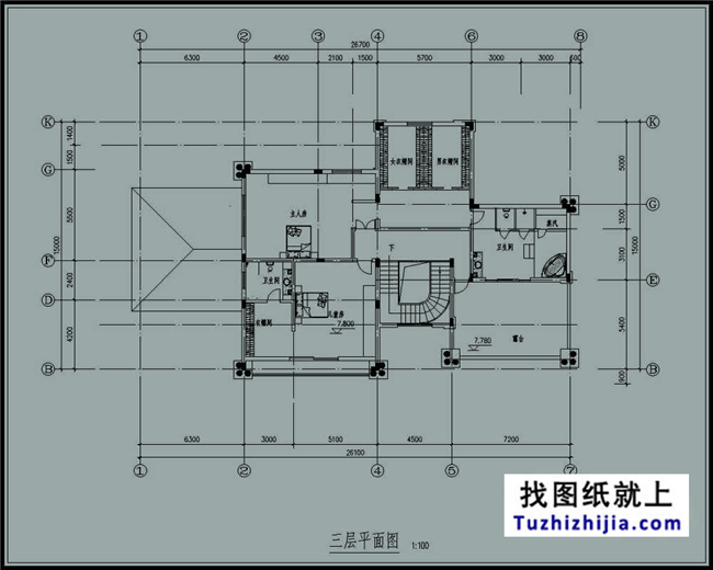 330平方米豪华欧式农村三层别墅建筑图及效果图,26X19米