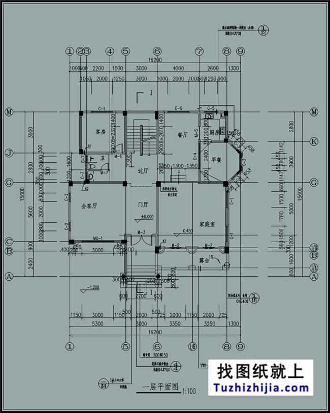 造价：75万,220平方米新农村三层自建别墅设计图，17x16米