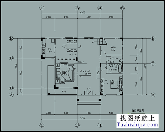 40多万农村漂亮带车库的三层别墅建筑图纸及效果图